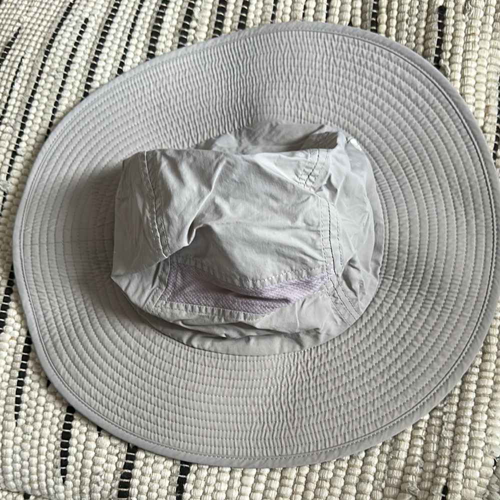 Light Gray Wide Brim Sun Hat